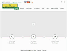 Tablet Screenshot of brickendsfarm.com